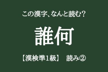 【漢検準1級問題②】「大学・一般レベルの漢字10問」何問正しく読めますか？